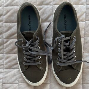 SeaVees Women’s Dark Olive Green Canvas Sneakers